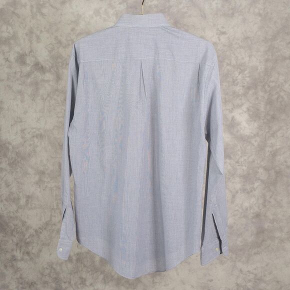 Vintage Yves Saint Laurent Shirt | YSL | Blue Gray Button Down | 15 - Picture 2 of 5